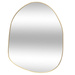 Oglinjoară asimetrică ROMAN, aurie, 30 x 40 cm