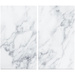 Plăci de protecție din sticlă MARBLE WHITE pentru aragaz – 2 bucăți, ZELLER, model 5
