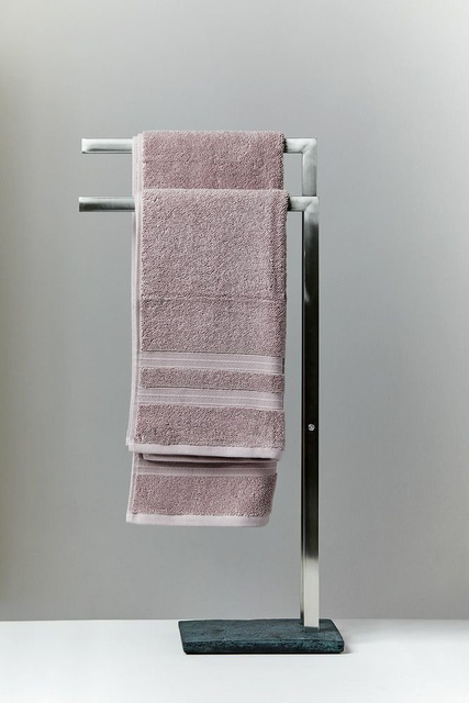 Suport de prosoape pentru baie SLATE ROCK - cu 2 brațe, oțel inoxidabil, WENKO