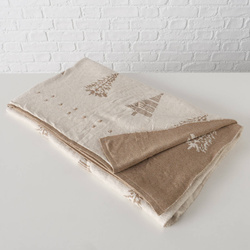 Pătură cu brăduți MARTJE, 170 x 120 cm