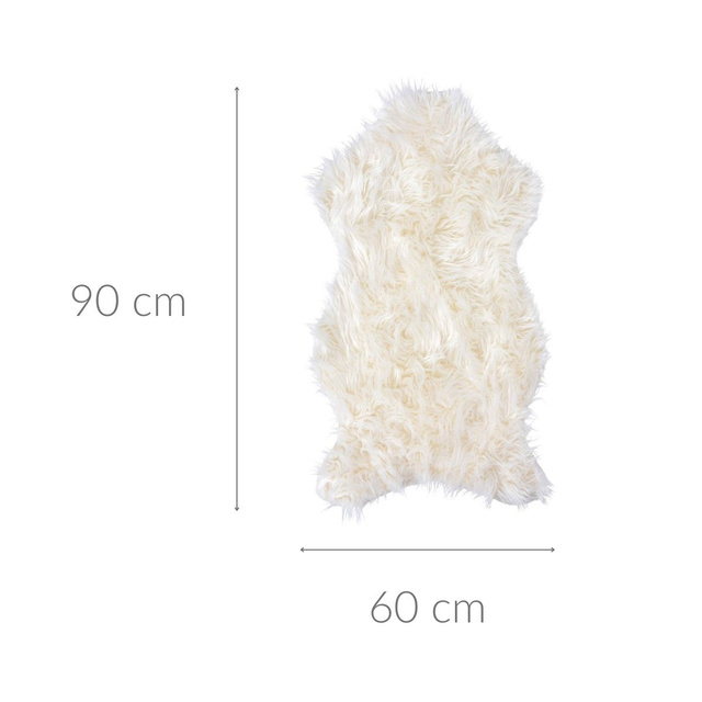 Covor decorativ, 50 x 90 cm, alb