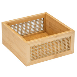 Suport cosmetice ALLEGRE BAMBOO, 15 x 7 x 15 cm, WENKO