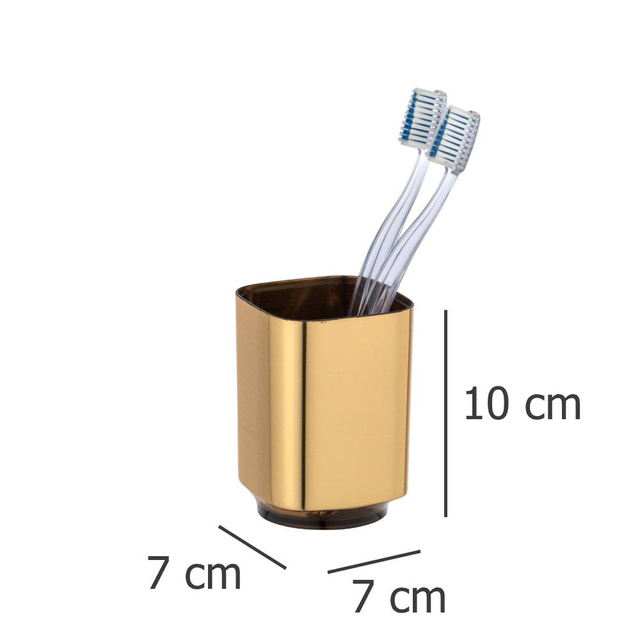 Pahar de periuță de dinți AURON, auriu, WENKO