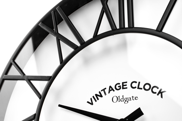 Ceas de perete Atmosphere, Ø 35 cm, negru