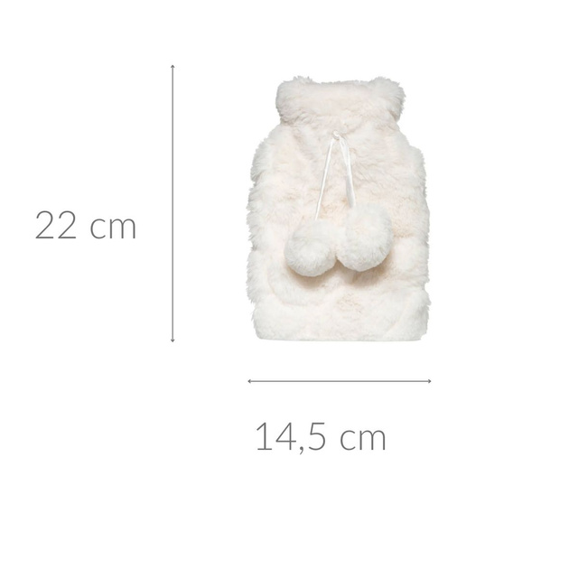 Husă de pluș cu pompoane pentru sticla de apa