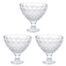Pahar pentru înghețată deserturi DIAMOND, 3 bucăți x 200 ml
