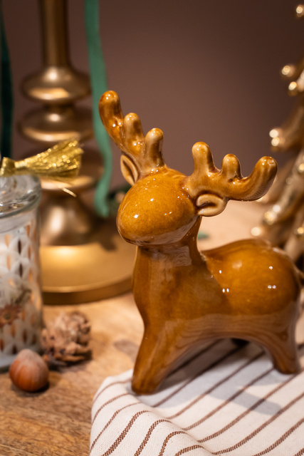 Ren de Crăciun, figurină, 14 cm