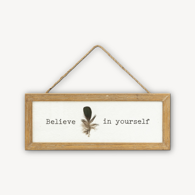 Decor de perete într-un cadru YONA, 38 x 15 cm