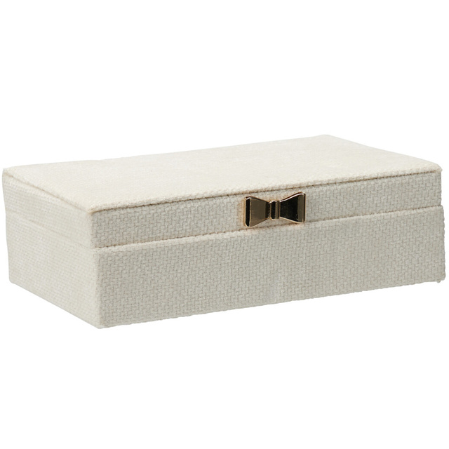 Cutie pentru bijuterii cu fundiță, 25 x 7,5 x 15,5 cm