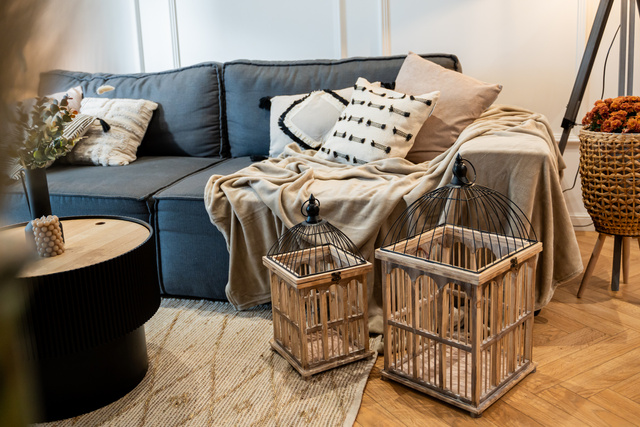 Suporturi decorative din lemn, set 2 buc.