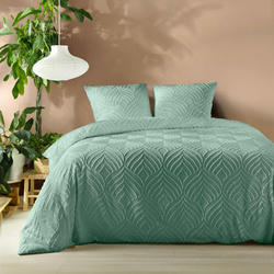 Set lenjerie de pat cu model smoc, HELTIE, 240 x 220 cm