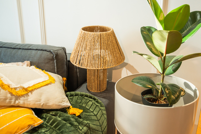 Lampă de birou boho ADRIA, înălțime 38 cm.