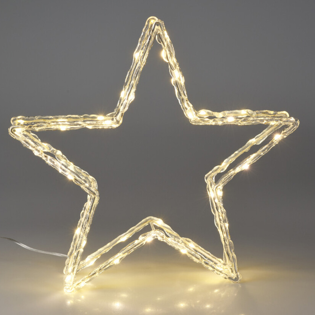 Decorație metalică de iluminat, figură stând cu LED.