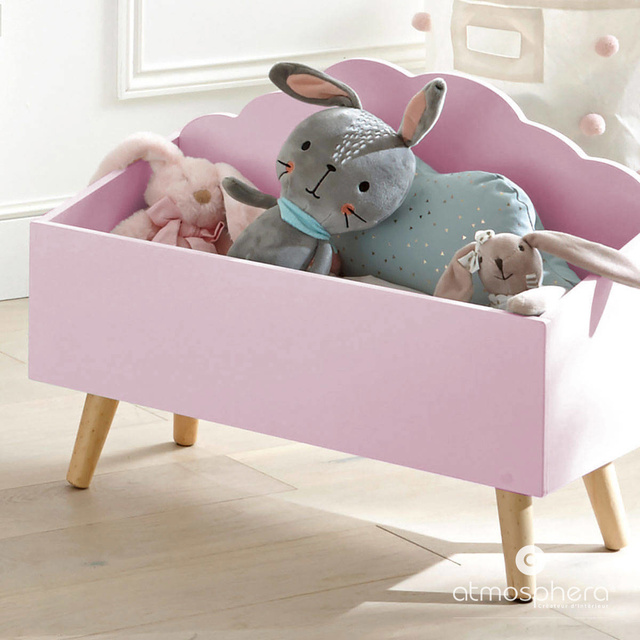 Cutie pentru jucarii, Roz, 58x28x45 cm