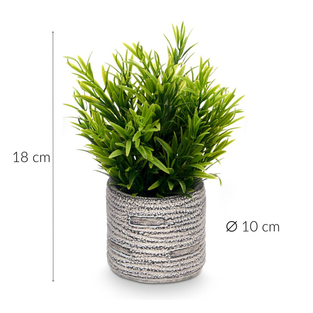 Suculent artificial în ghiveci cu dungi FEGREE, Ø 10 cm