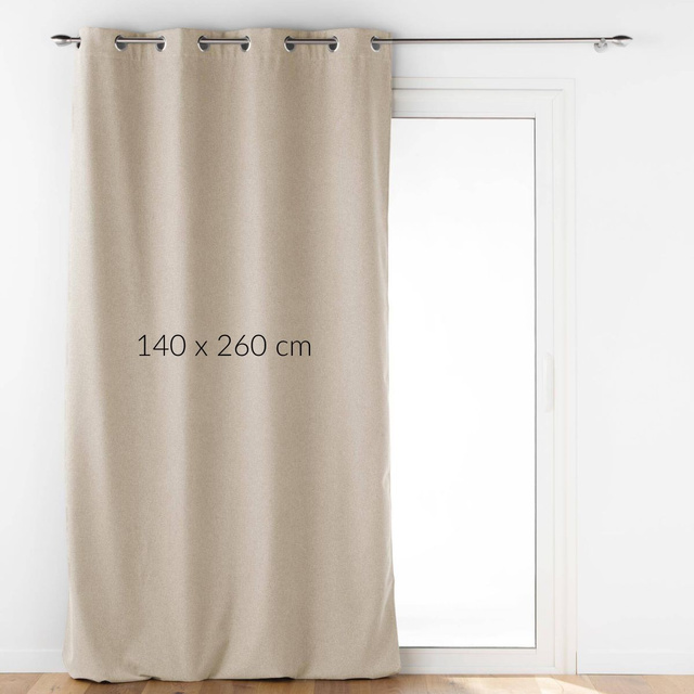 Perdea de izolare cu inele, 140 x 260 cm