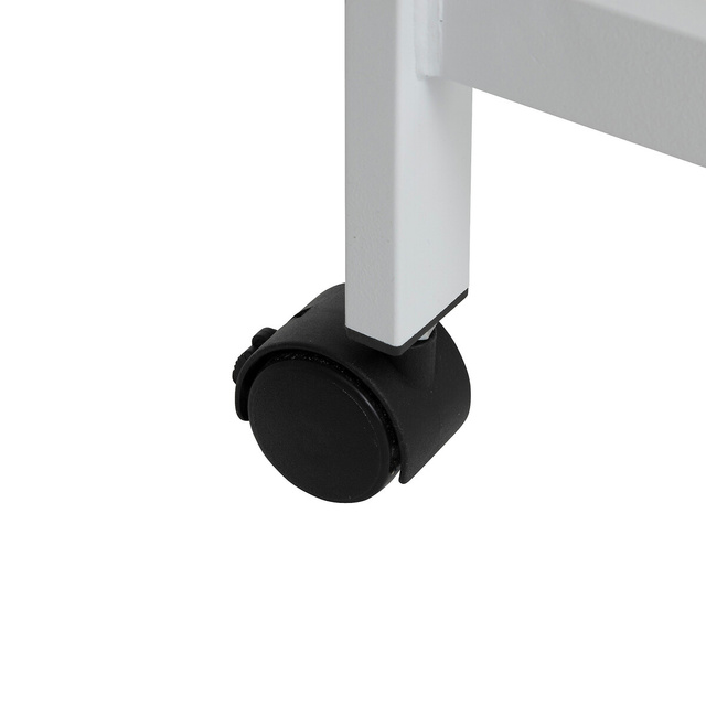 Suport de haine din metal alb cu cârlige