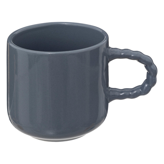 Set 4 cani ceramice pe suport de bambus EMMA, 210 ml