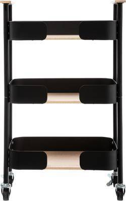 Cărucior de bucătărie BLACKWOOD, 3 niveluri