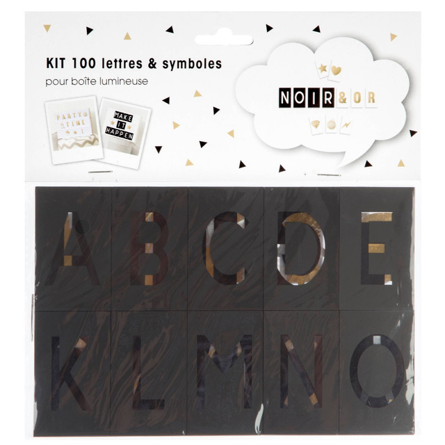 Litere lightbox, 100 de bucăți