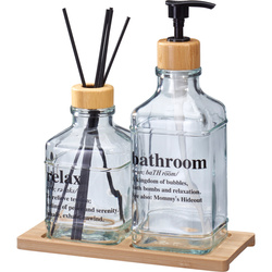 Difuzor de parfum cu bețișoare + recipient pentru balsam de corp GILO