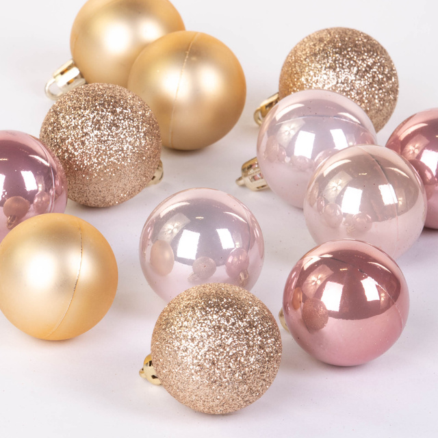 Set globuri de Craciun, Ø 4 cm, 20 bucati