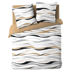 Set de lenjerie de pat, 3 piese, NATURA, 240 x 220 cm