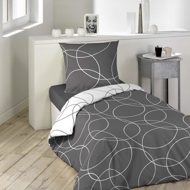 Set lenjerie de pat ELTO, 140 x 200 cm, cercuri