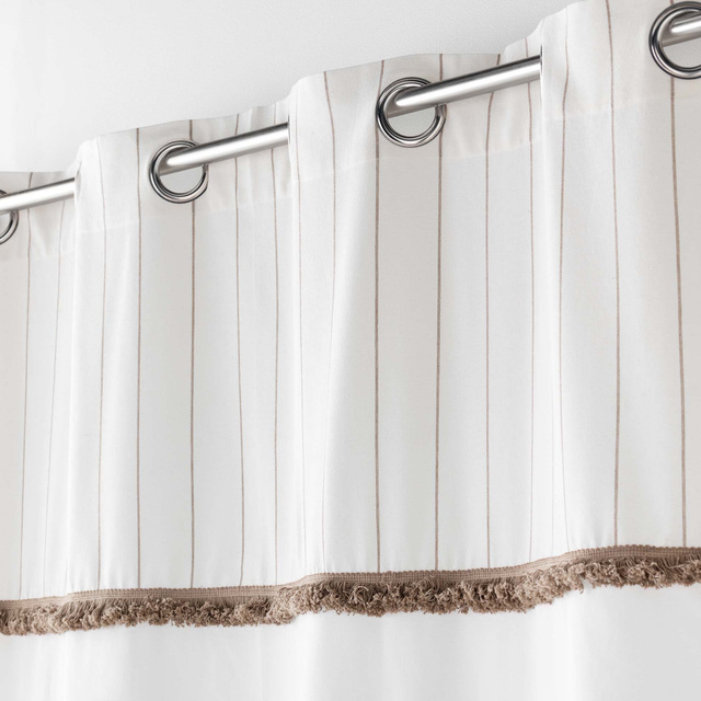 Perdea cu franjuri ALIZEE cu ochiuri, 140 x 240 cm