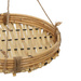 Ghiveci suspendat din bambus si ratan, Ø 25,5 x 45 cm