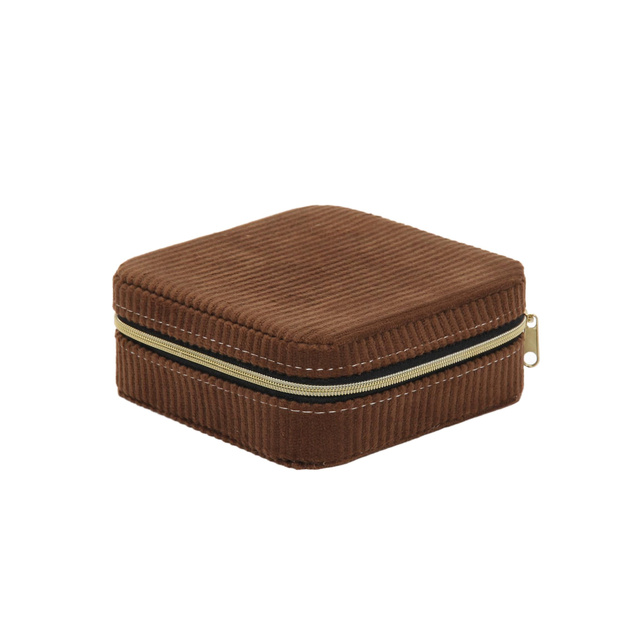 Cutie pentru bijuterii, catifea, 12 x 12 x 5 cm