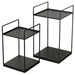 Set 2 măsuțe de cafea loft Como, negru