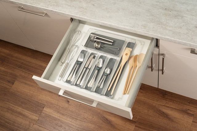 Inserție sertar pentru tacâmuri, 6 compartimente, WENKO