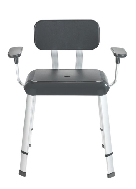 Scaun de duș SECURA PREMIUM cu înălțime și cotiere reglabile, WENKO
