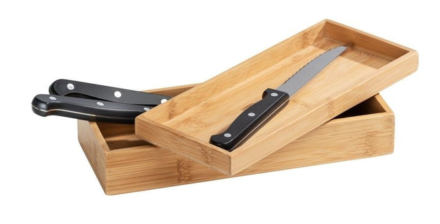 Set organizator 2 bucăți TERRA, Bambus, 24x10x5,5 cm, WENKO