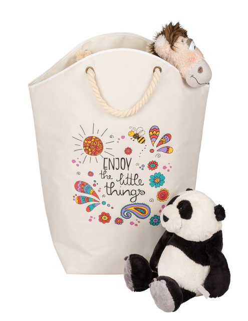 Cos mic pentru rufe cu manere din franghie, 58 l, WENKO