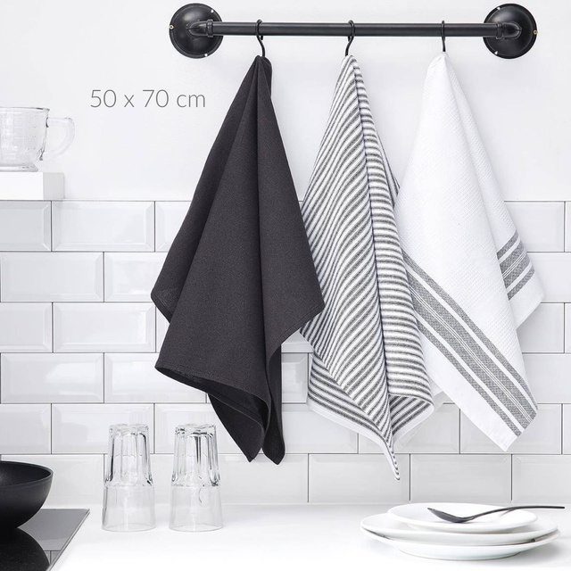 Set 3 prosoape de bucatarie Casual, 50 x 70 cm