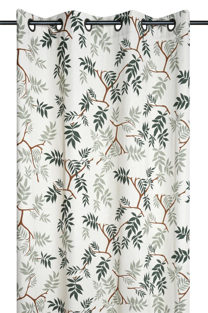 Perdeau din bumbac cu ochiuri, BOTANYS, 140 x 260 cm