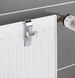 Cârlig - suport pentru radiator cu aripioare, crom, 4 bucăți în set, WENKO