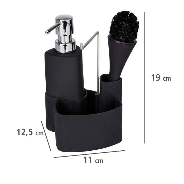 Set de bucătărie EMPIRE BLACK, 4 în 1, WENKO, negru