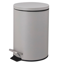Coș de gunoi NONI, metalic, cu capac, 3 l