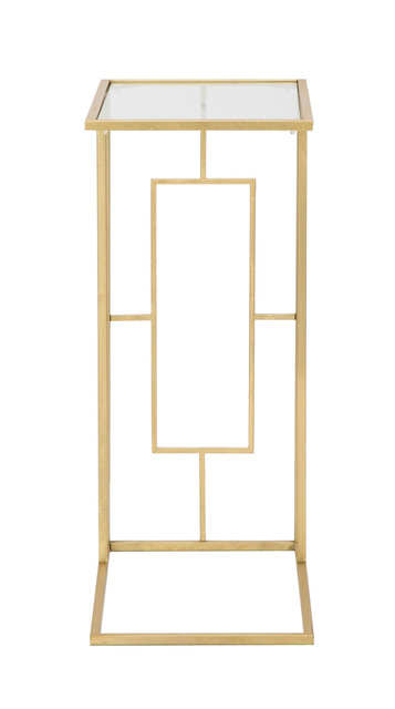 Masuta laterala cu blat din sticla, inaltime 60 cm