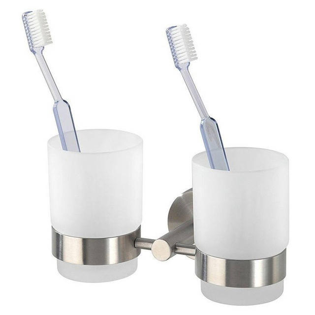 Recipient pentru periuțe de dinți BOSIO MATT - oțel inoxidabil, WENKO