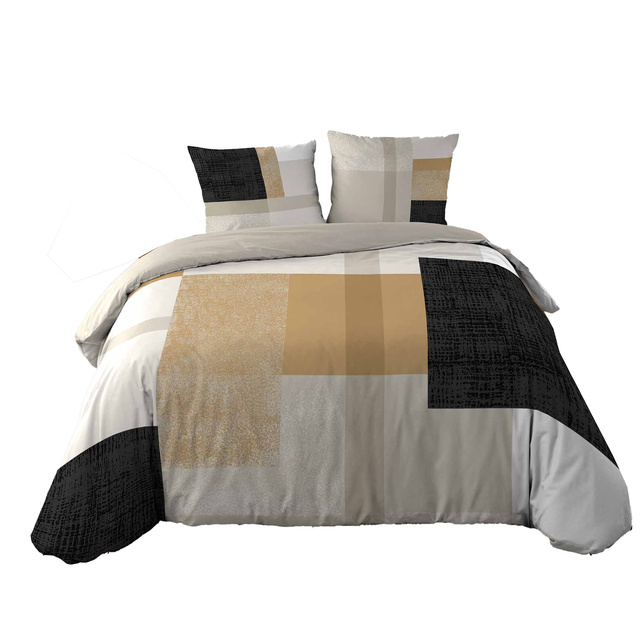 Set lenjerie de pat bumbac SQUARE, 240 x 220 cm