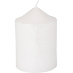 Candelă decorativă cu model metalic, 7 x 10 cm