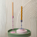 Suporturi de lumanari metalice Kimberly, set 3bucati, culori pastelate