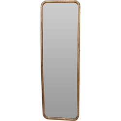 Oglindă mare de perete cu ramă din lemn, 36 x 2,5 x 115 cm