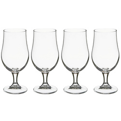 Pahare pentru bere, tip lalea, 4 buc, 370 ml