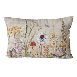 Perna decorativa BLOMSTER, model floral, 100% bumbac