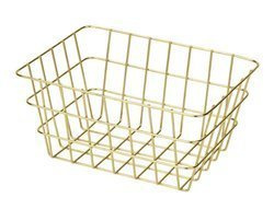 Coș de baie VIANA auriu, Wenko